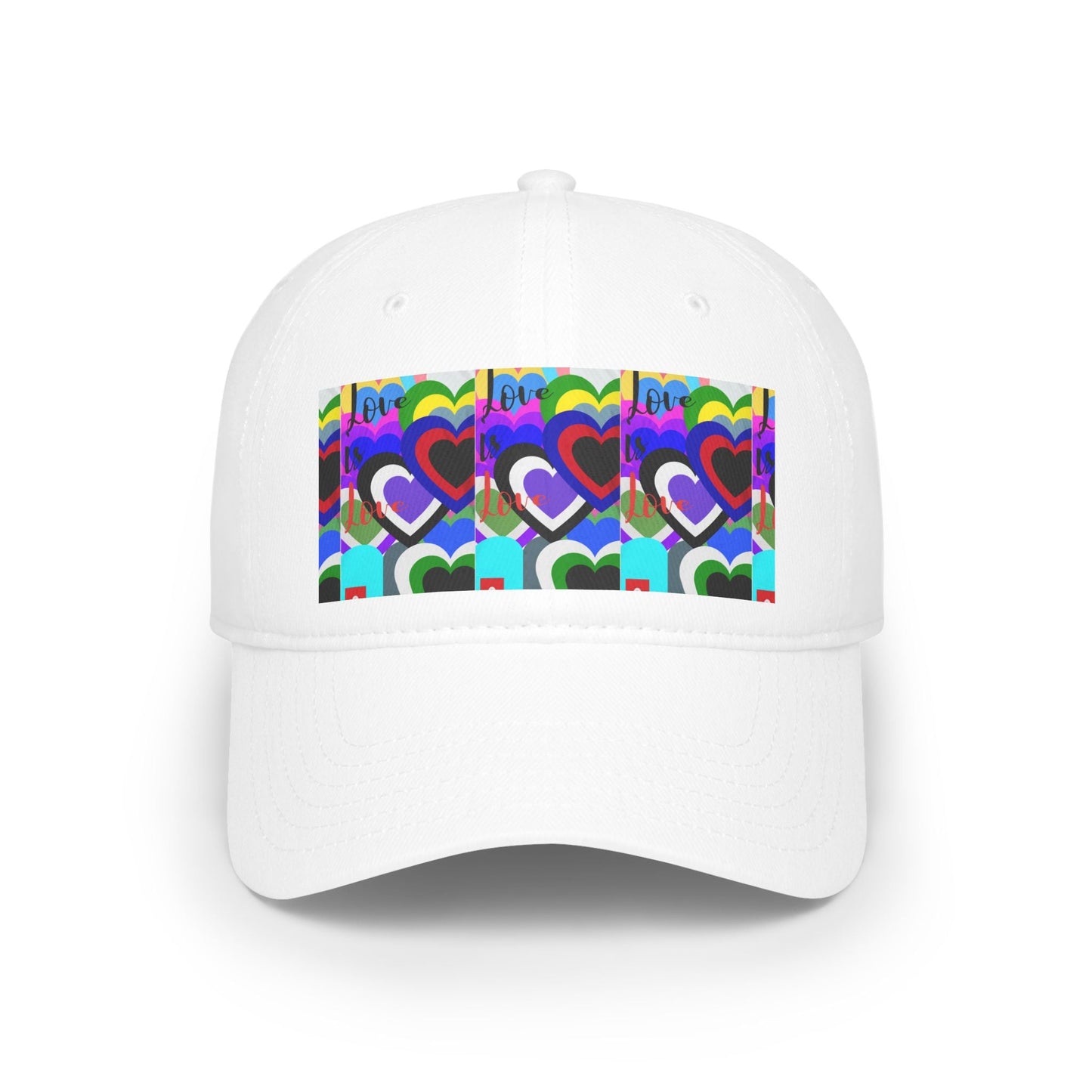 Low Profile Baseball Cap - Hat and Skull Art