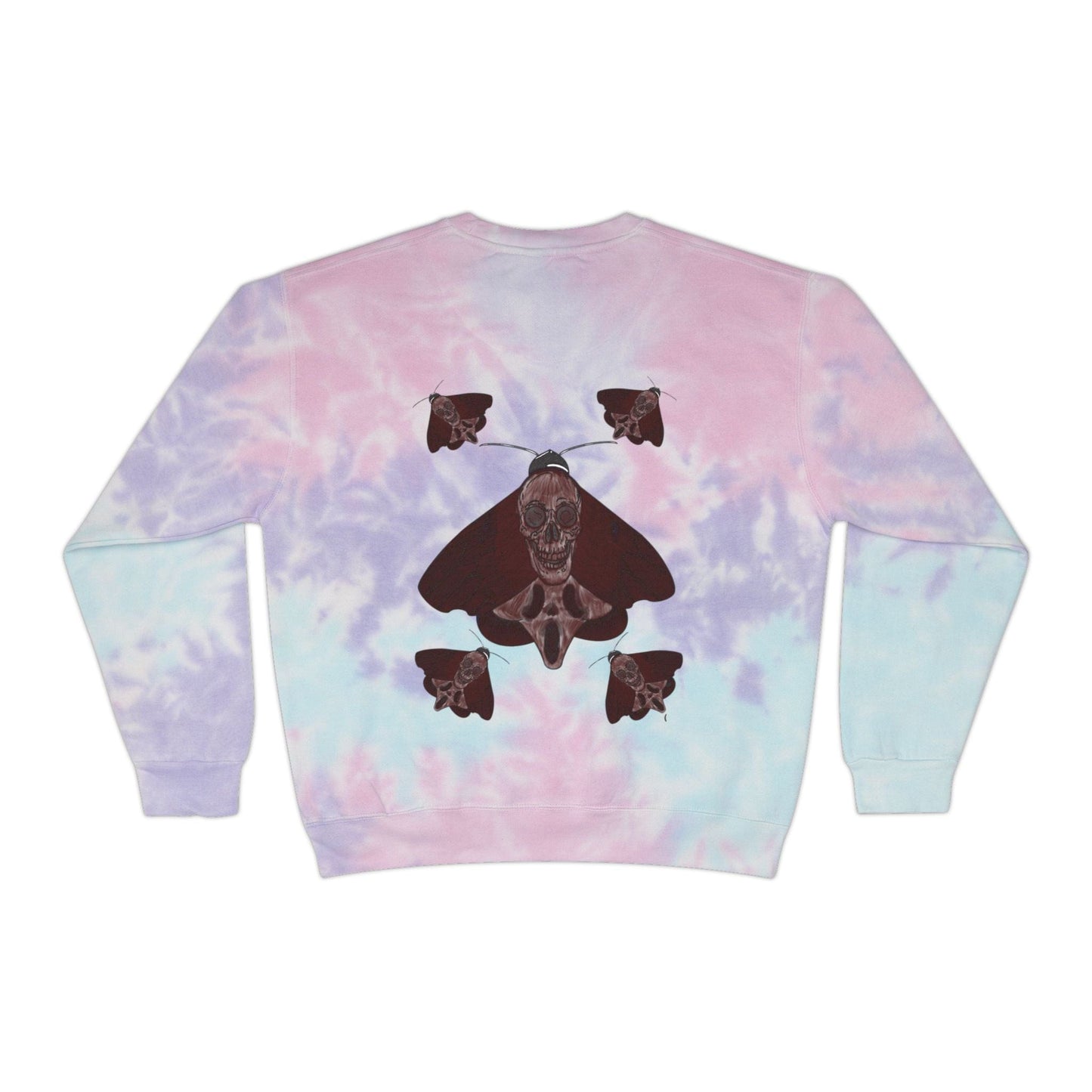 Chill Vibes Tie-Dye Sweatshirt | Unisex Fashion, Cozy Sweatshirt, Summer or Fall Outfit, Nature Inspired Gift, Comfortable Layering - Hat and Skull Art
