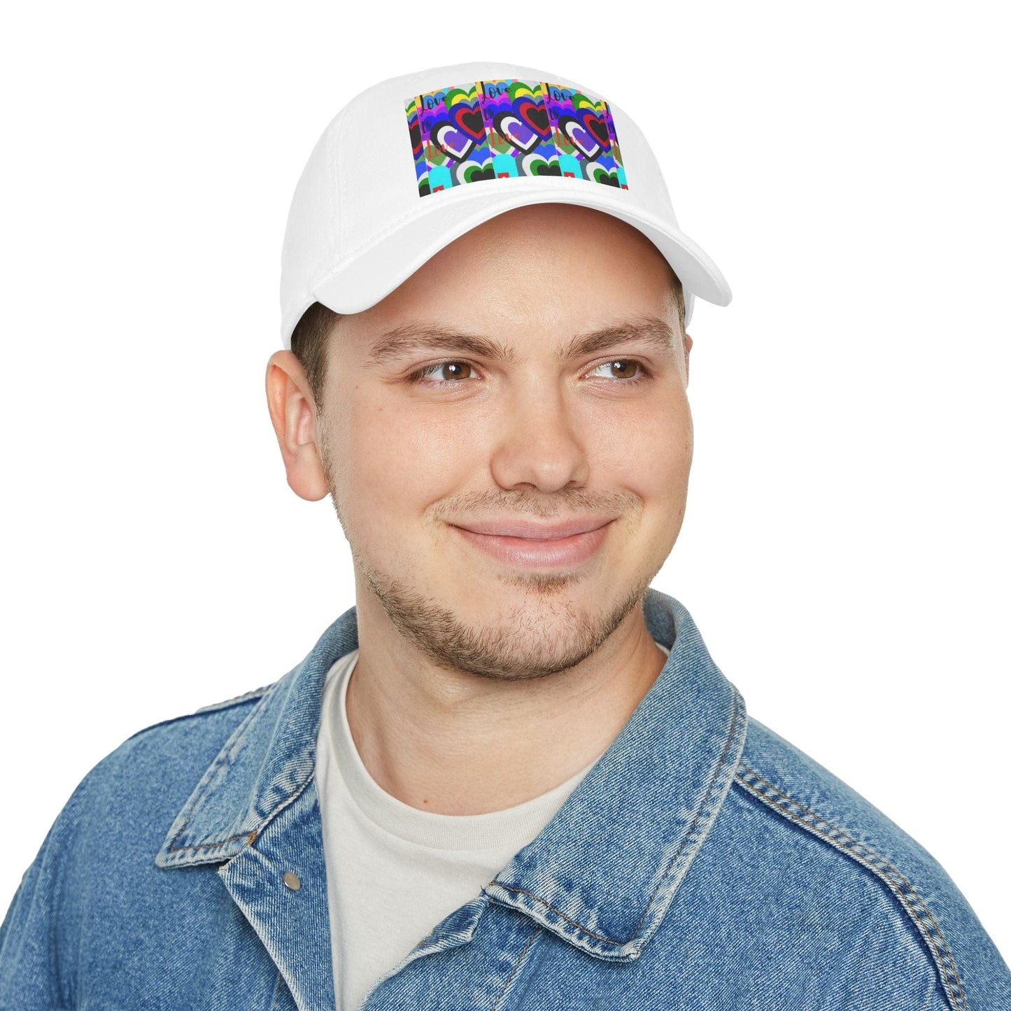 Low Profile Baseball Cap - Hat and Skull Art