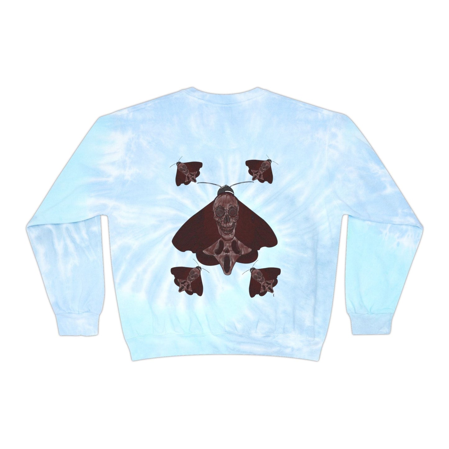Chill Vibes Tie-Dye Sweatshirt | Unisex Fashion, Cozy Sweatshirt, Summer or Fall Outfit, Nature Inspired Gift, Comfortable Layering - Hat and Skull Art
