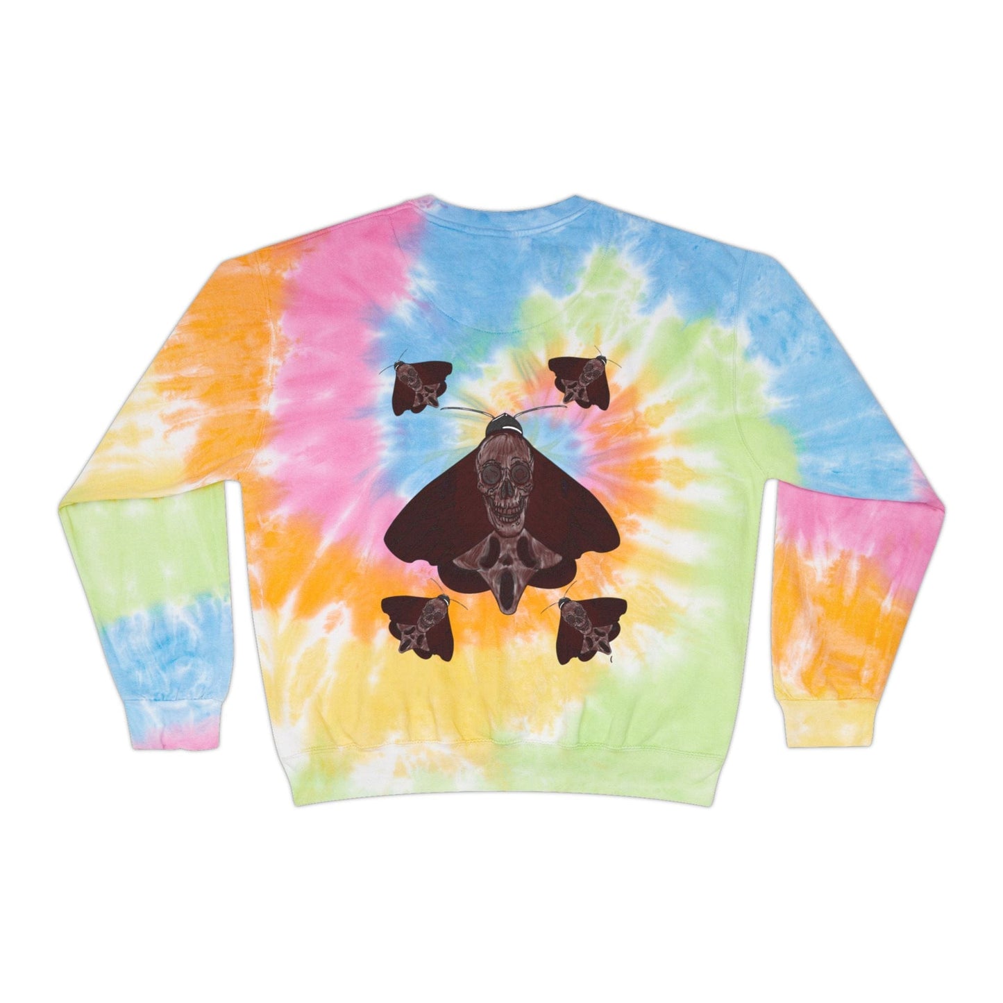 Chill Vibes Tie-Dye Sweatshirt | Unisex Fashion, Cozy Sweatshirt, Summer or Fall Outfit, Nature Inspired Gift, Comfortable Layering - Hat and Skull Art