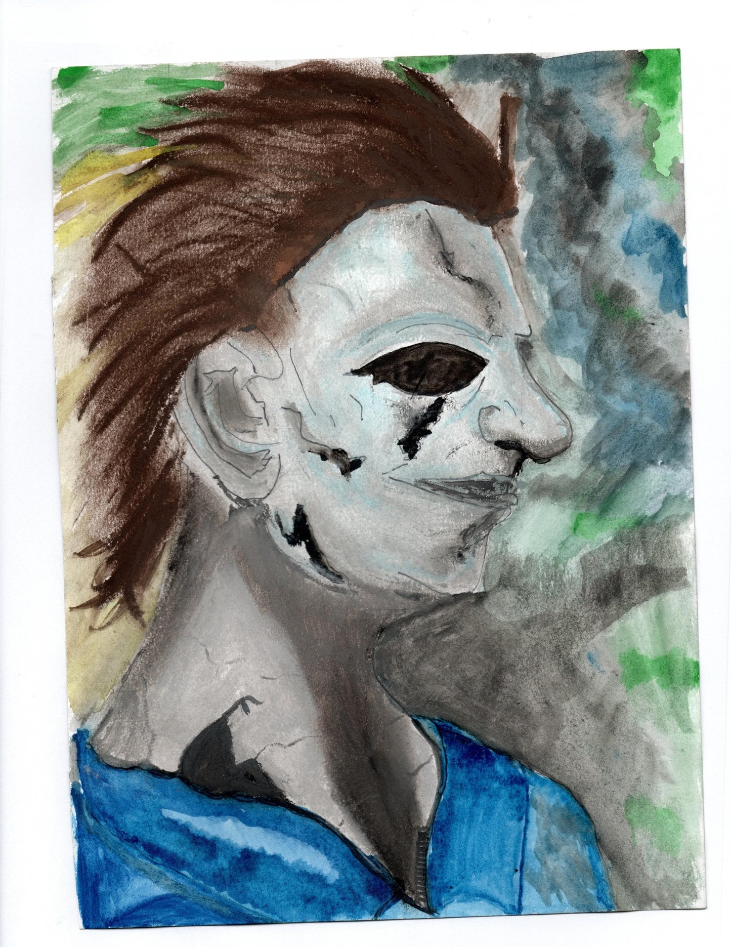 Michael Myers 8x10 – Halloween Horror Fanart Print by Hat - Hat and Skull Art
