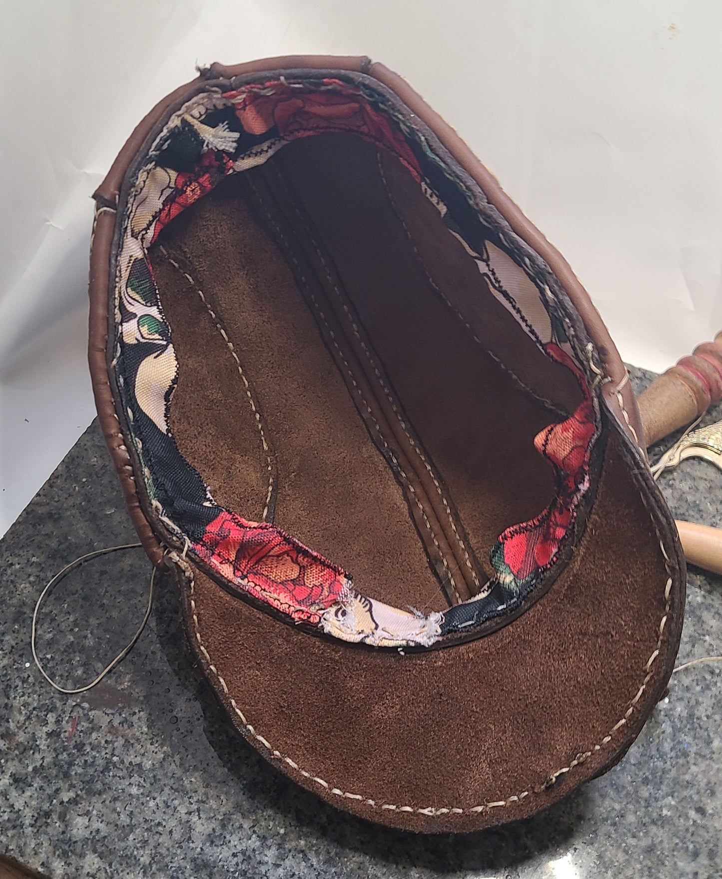 Artisanal Leather Flat Cap – Custom Handcrafted Style - Hat and Skull Art