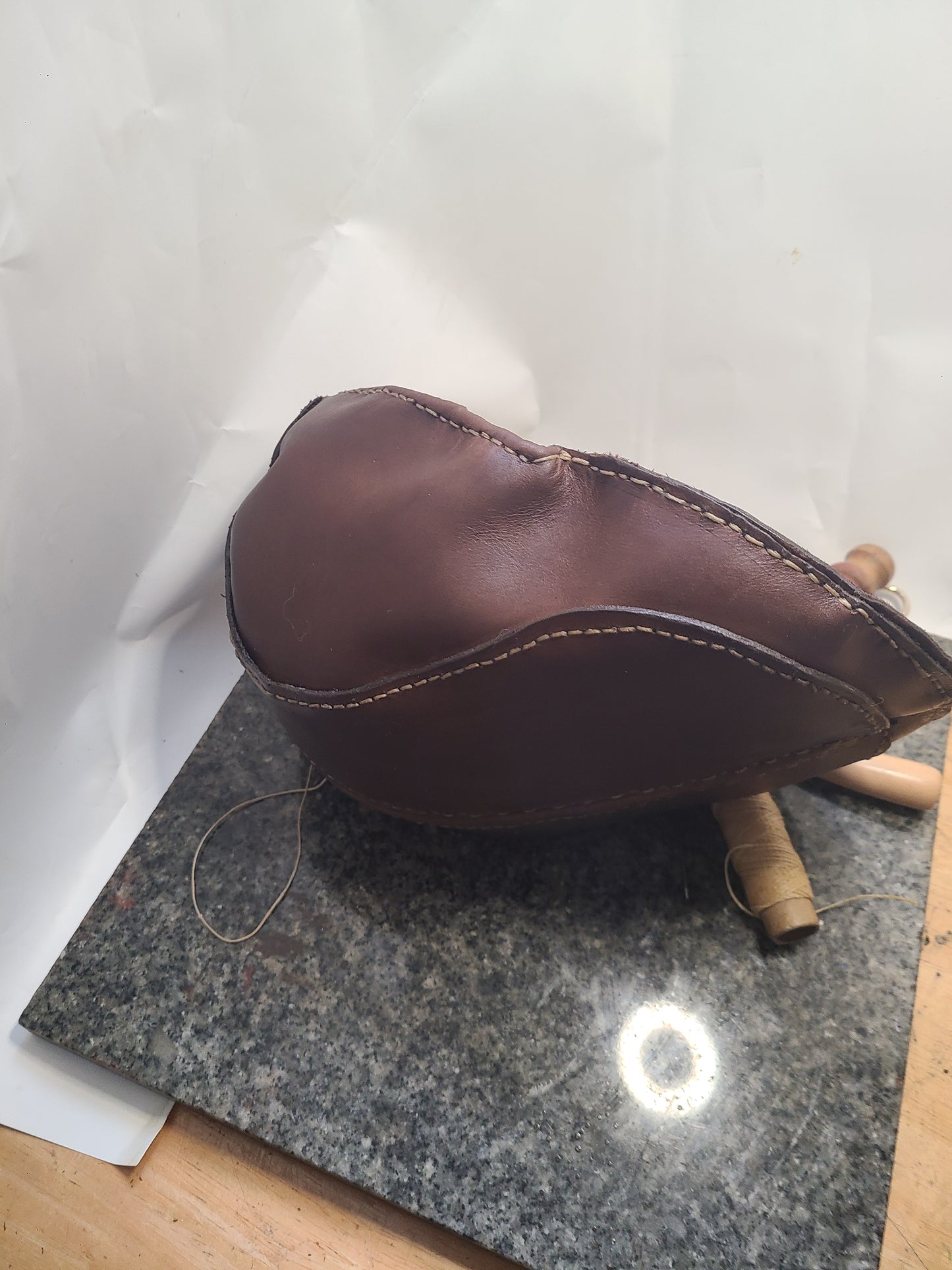 Artisanal Leather Flat Cap – Custom Handcrafted Style - Hat and Skull Art