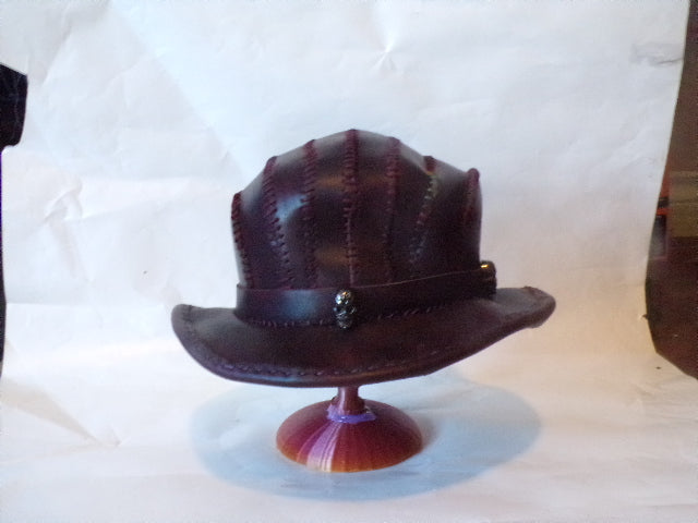 Bowler Hat - Hat and  Skull Art 