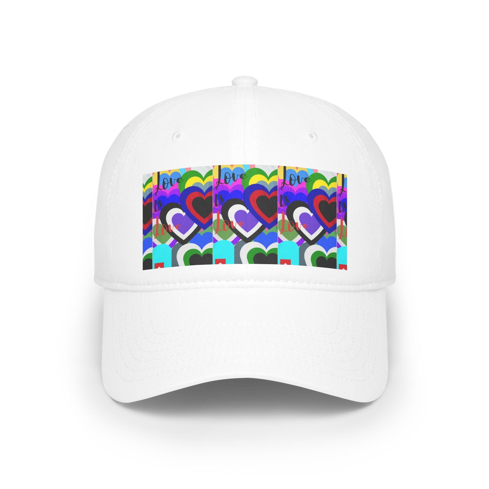 Low Profile Baseball Cap - Hat and  Skull Art 
