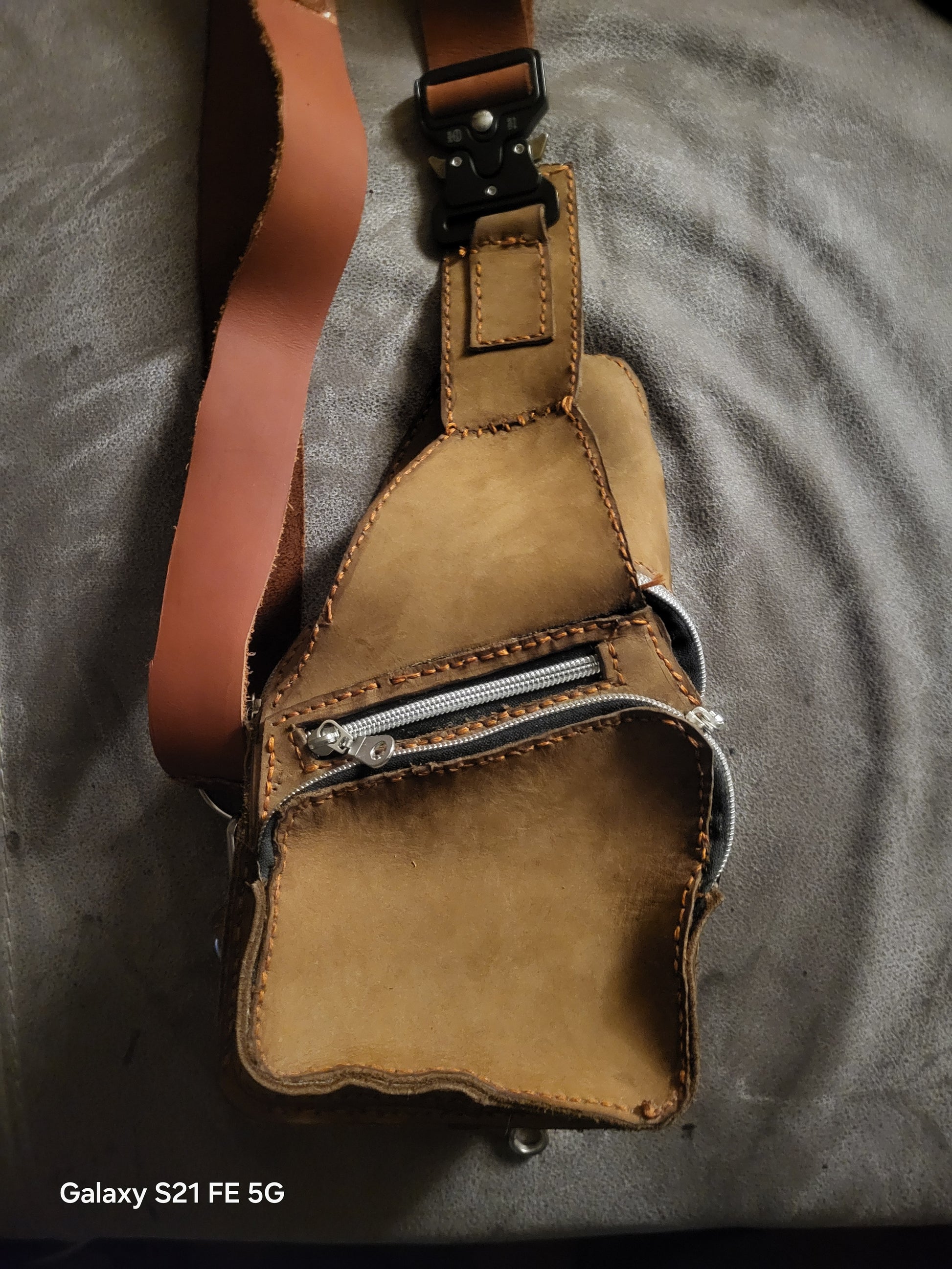 Handcrafted SB Foot Leather Tactical Sling Bag – Built to Endure" - Hat and  Skull Art 