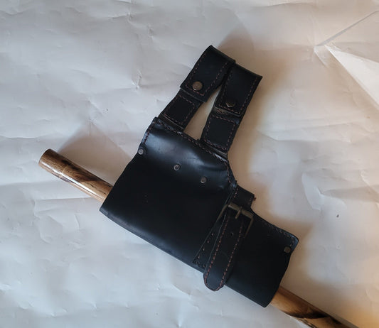 Umbrella Sheath/ Scabbard - Hat and  Skull Art 