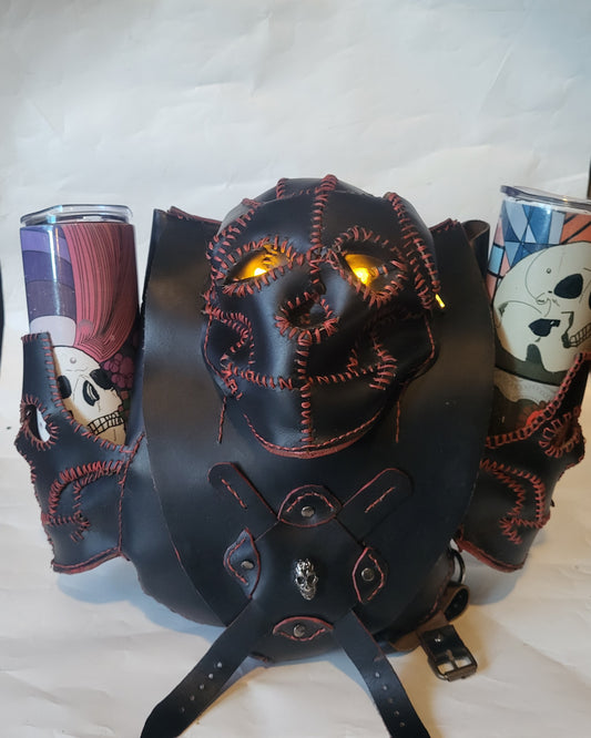 Fire Skull Backpack - Hat and  Skull Art 