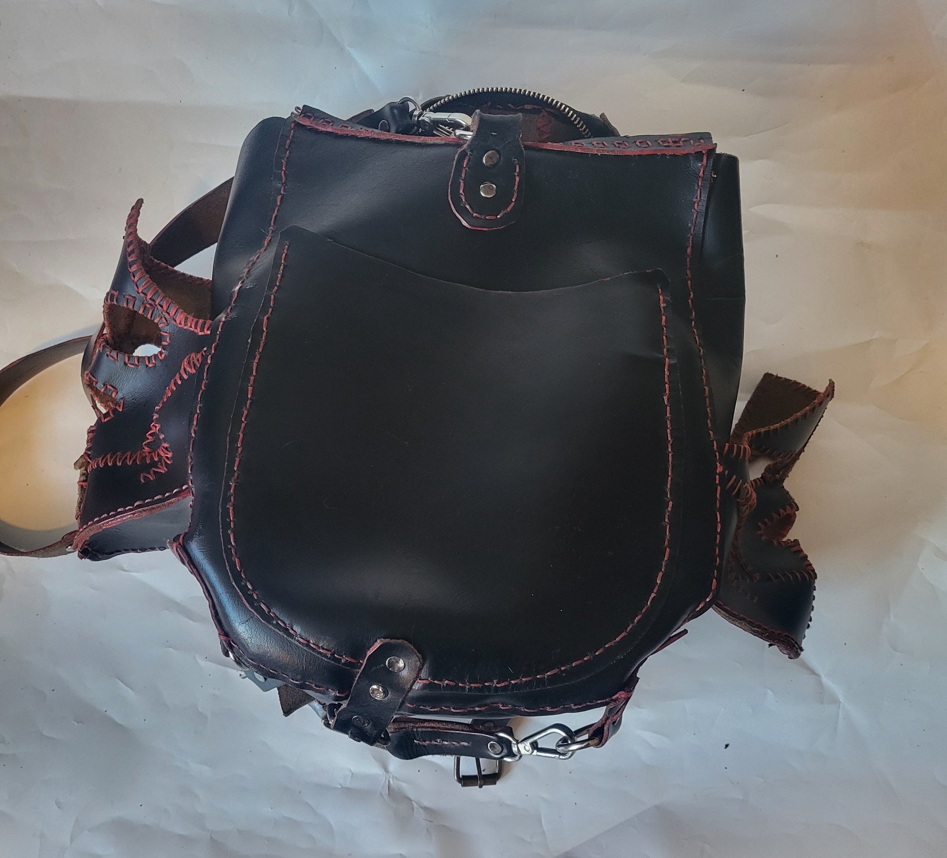 Fire Skull Backpack - Hat and  Skull Art 