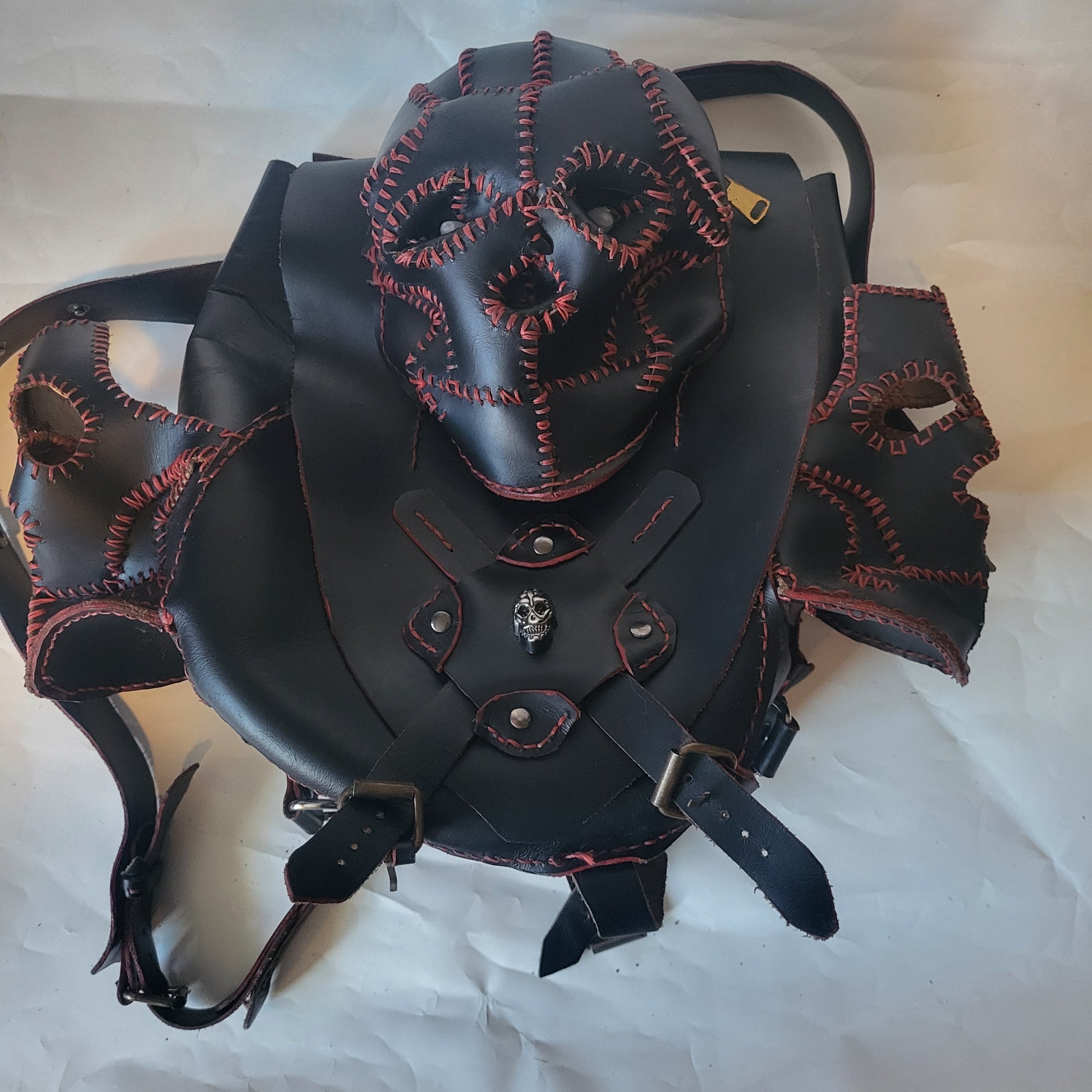 Fire Skull Backpack - Hat and  Skull Art 