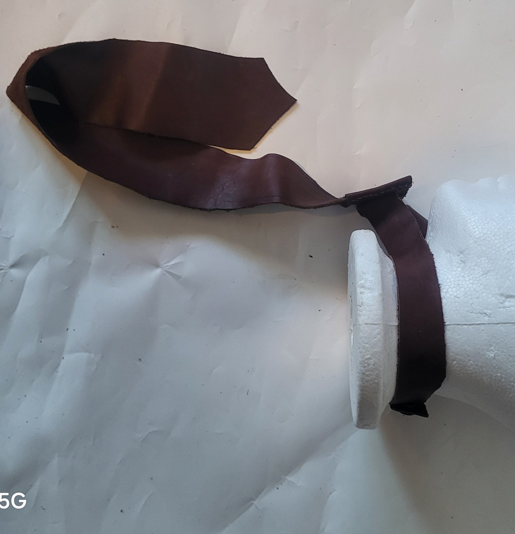leather tie - Hat and  Skull Art 