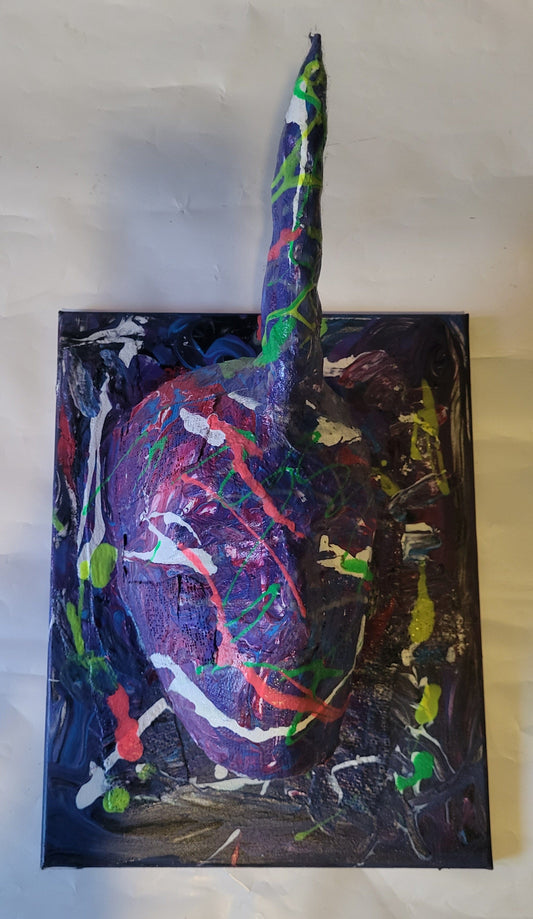 Unicorn Fantasy Flood Art - Hat and  Skull Art 