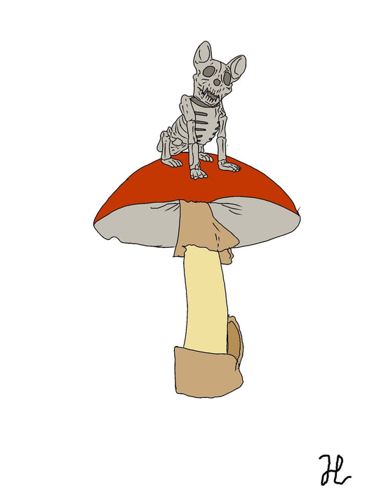 Death cap kritters pug - Hat and  Skull Art 