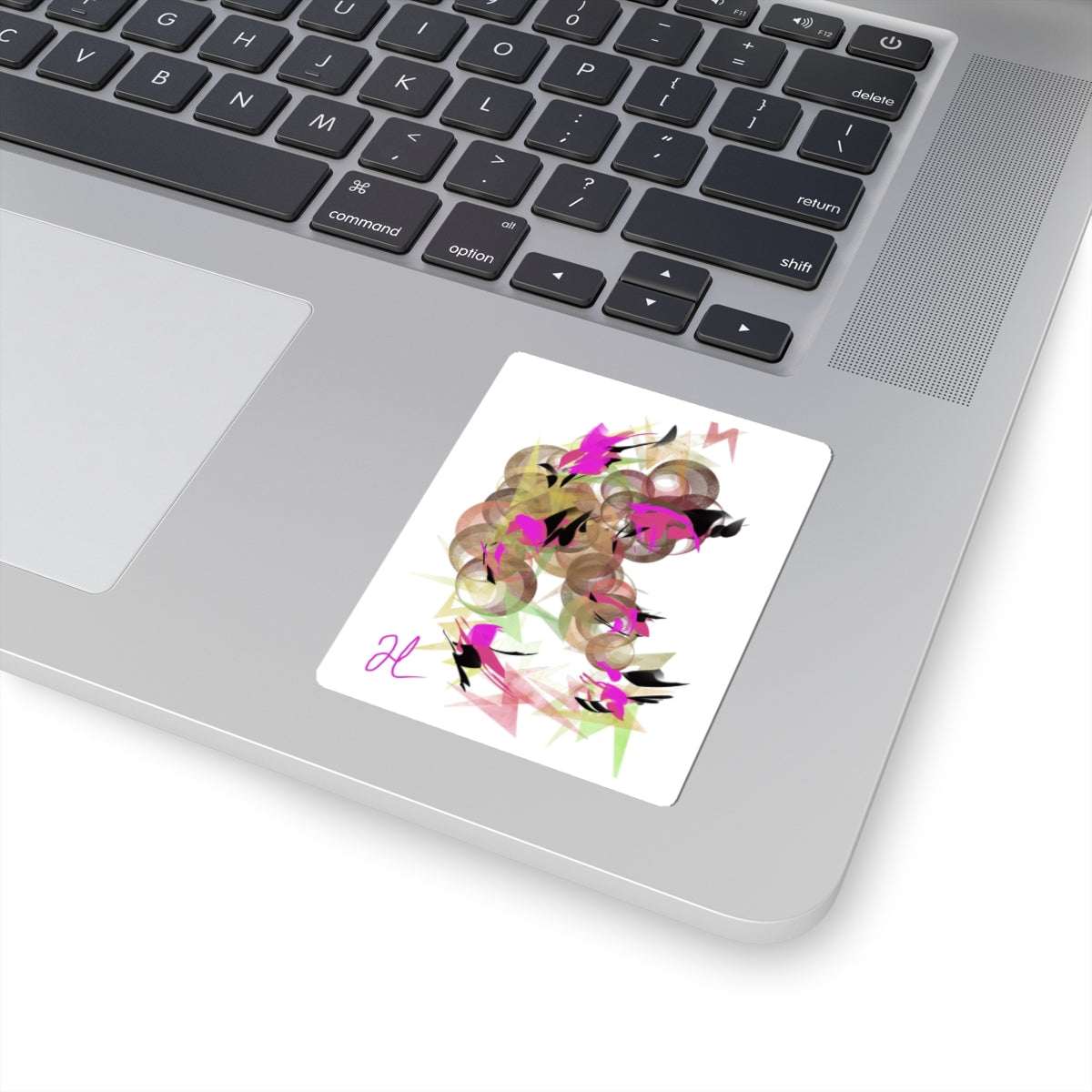 "Electric Flight" Abstract Art Kiss-Cut Stickers - Unique Decor for Laptops and Journals