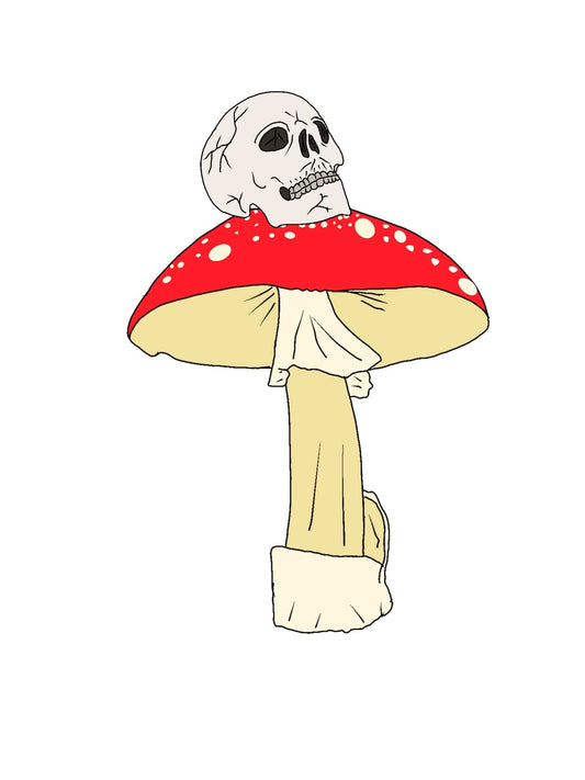 Death cap kritters skull - Hat and  Skull Art 