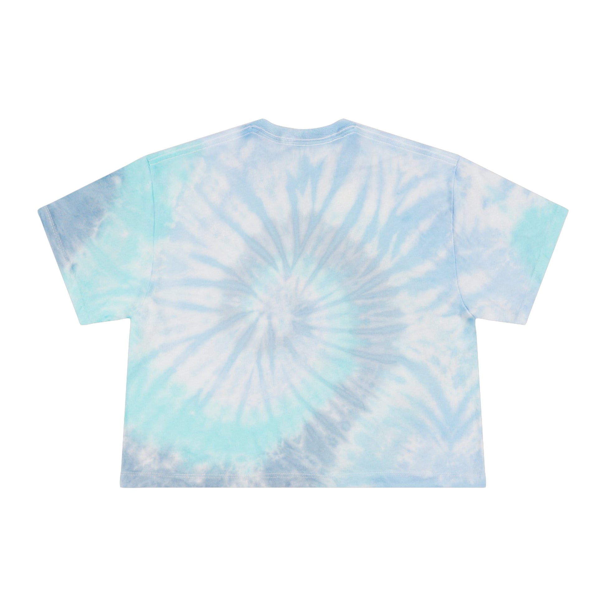 Chill Vibes Women's Tie-Dye Crop Tee, Stylish Summer Top, Casual Outfit, Gifts for Her, Festival Wear, Beach Apparel - Hat and  Skull Art 