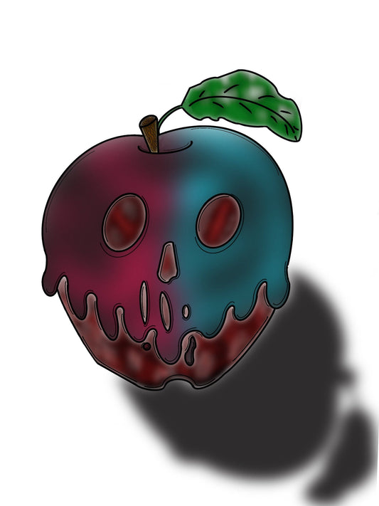 Forbidden fruit - Hat and  Skull Art 