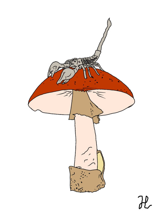 Death cap kritters scorpion - Hat and  Skull Art 