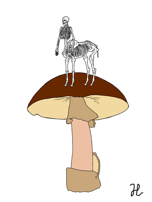 death cap kritters centaur - Hat and  Skull Art 