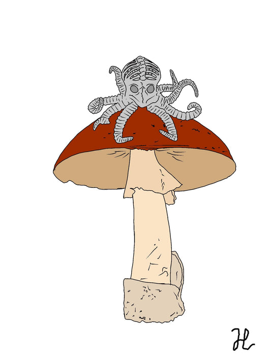 Death cap kritters octopus - Hat and  Skull Art 
