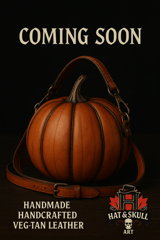 Pumpkin Bag – Handcrafted Leather Jack-O’-Lantern Purse by Hat & Skull Art - Hat and  Skull Art 