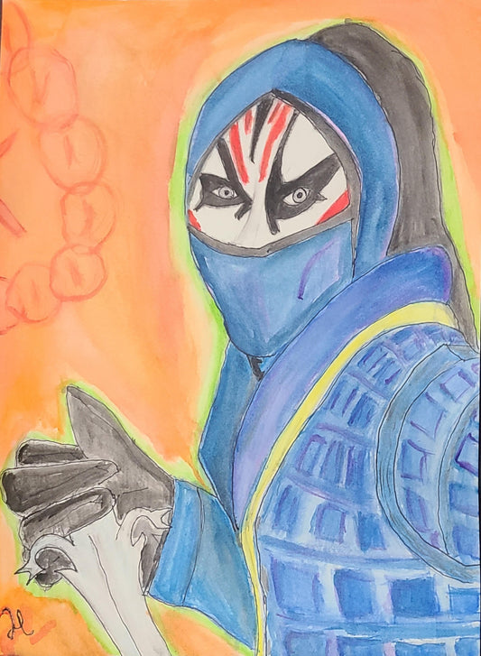Death Dealer Fanart – 11x15 Watercolor Painting from Shang-Chi - Hat and  Skull Art 