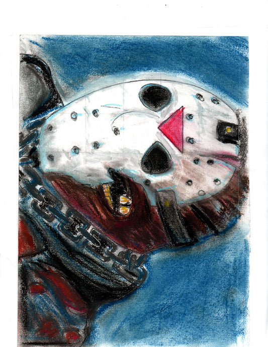 Jason Voorhees 8x10 Horror Art Print – Camp Slasher Fanart by Hat - Hat and  Skull Art 