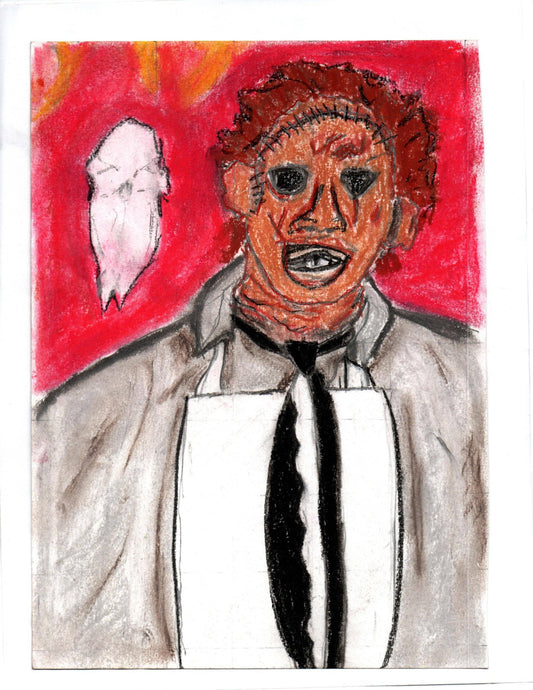 Leatherface 8x10 Art Print – Texas Chainsaw Fanart by Hat - Hat and  Skull Art 