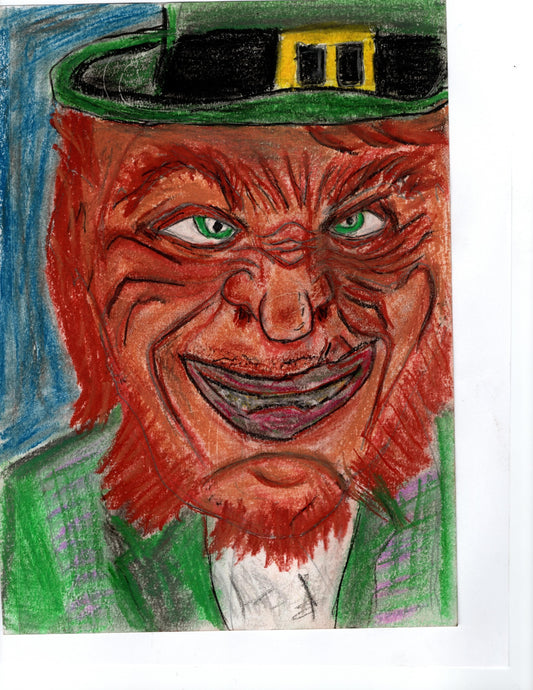 Leprechaun 8x10 Art Print – Horror Comedy Cult Icon Painting - Hat and  Skull Art 