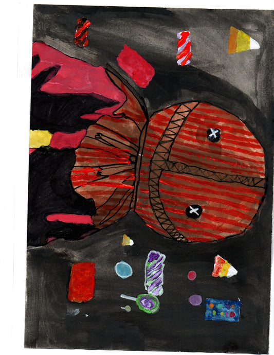 Sam Trick 'r Treat Art Print – 8x10 Halloween Horror Fan Art - Hat and  Skull Art 