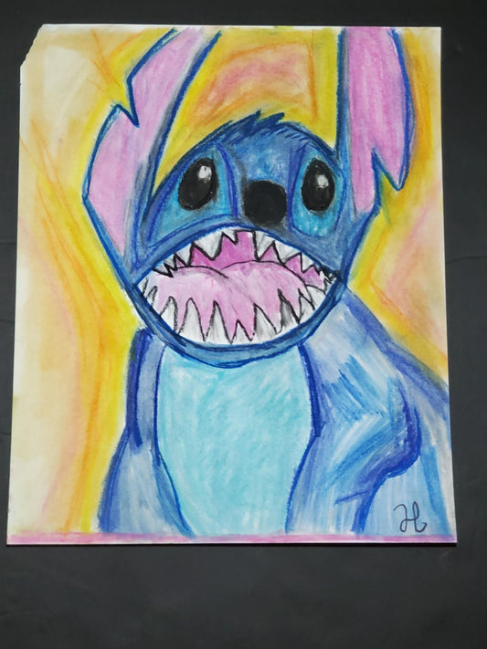 Ohana Forever – Stitch 8x14 Pastel Fanart Print - Hat and  Skull Art 