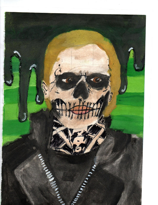 Tate Langdon 8x10 Watercolor Fanart Print – American Horror Story Tribute - Hat and  Skull Art 