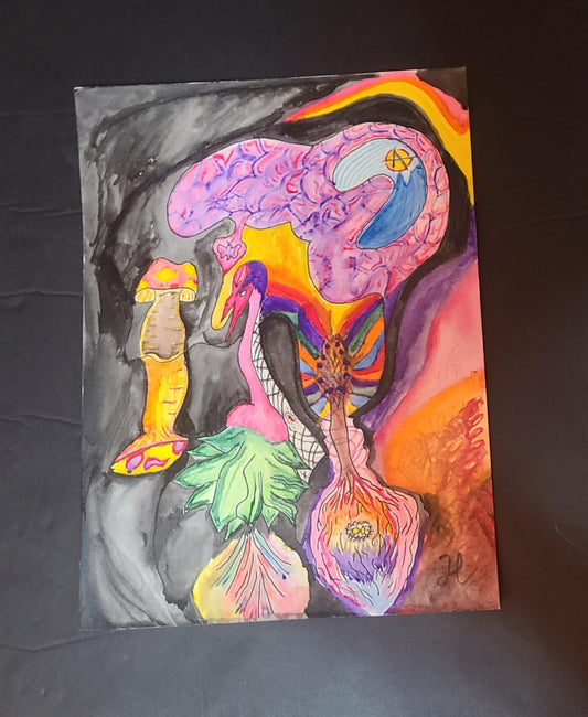 Alternative tree of life - Hat and  Skull Art 